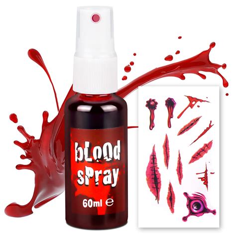 can you spray fake blood on clothes then dry|does false blood wash clothes.